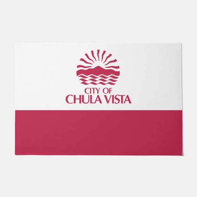 Flagge von Chula Vista (Kalifornien) Fußmatte (Vorderseite)