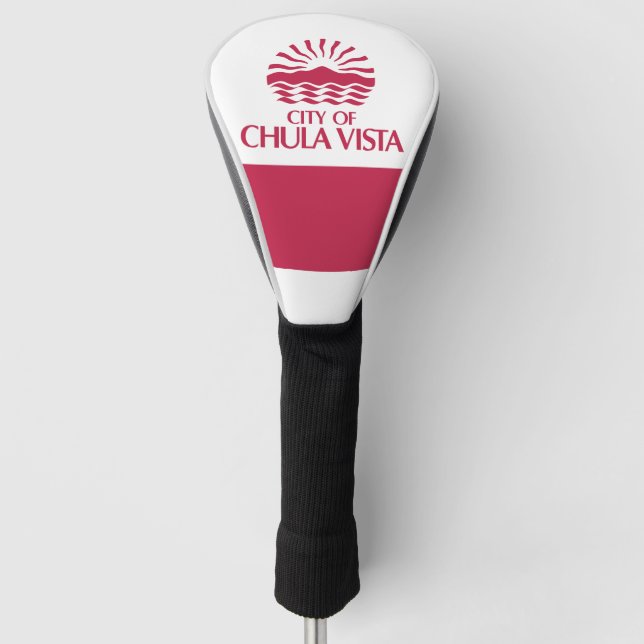 Flagge von Chula Vista, Kalifornien Golf Headcover (Vorderseite)