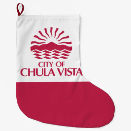 Flagge von Chula Vista (Kalifornien) Großer Weihnachtsstrumpf