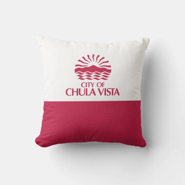 Flagge von Chula Vista (Kalifornien) Kissen (Vorderseite)