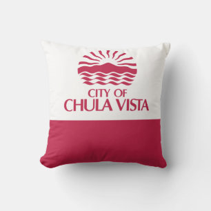 Flagge von Chula Vista, Kalifornien Kissen