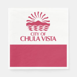 Flagge von Chula Vista (Kalifornien) Serviette