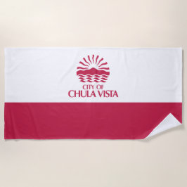 Flagge von Chula Vista (Kalifornien) Strandtuch
