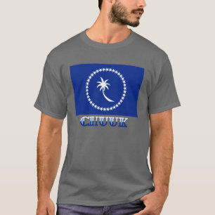 Flagge von Chuuk, mit Namen T-Shirt