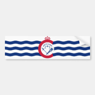 Flagge von Cincinnati (Ohio) Autoaufkleber