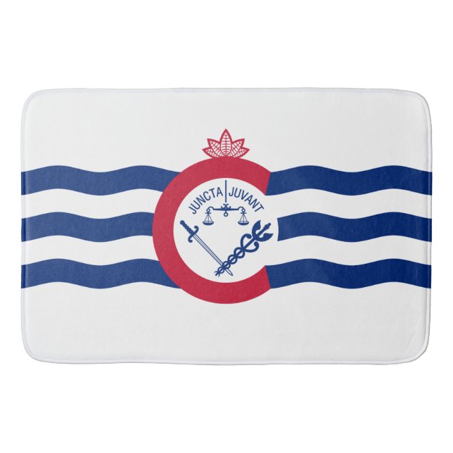 Flagge von Cincinnati (Ohio) Badematte (Vorderseite)