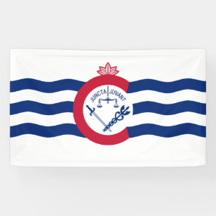 Flagge von Cincinnati (Ohio) Banner