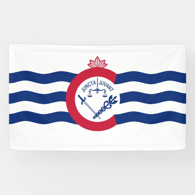 Flagge von Cincinnati (Ohio) Banner (Horizontal)