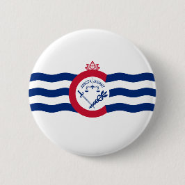 Flagge von Cincinnati (Ohio) Button