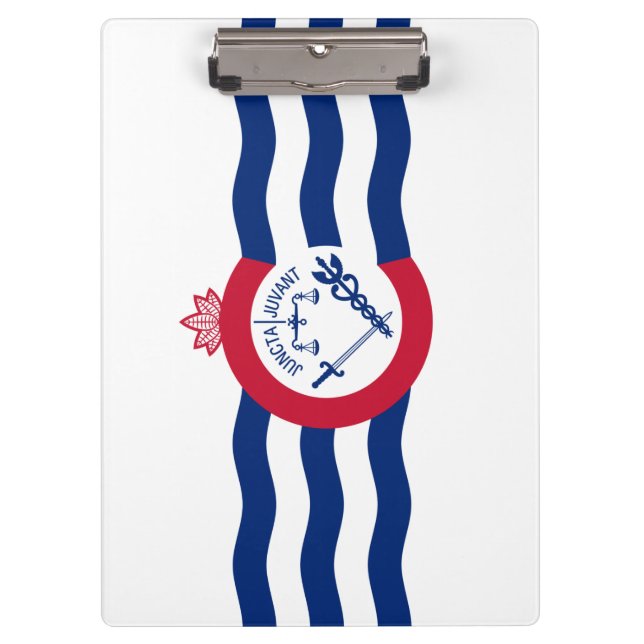 Flagge von Cincinnati (Ohio) Klemmbrett (Vorderseite)