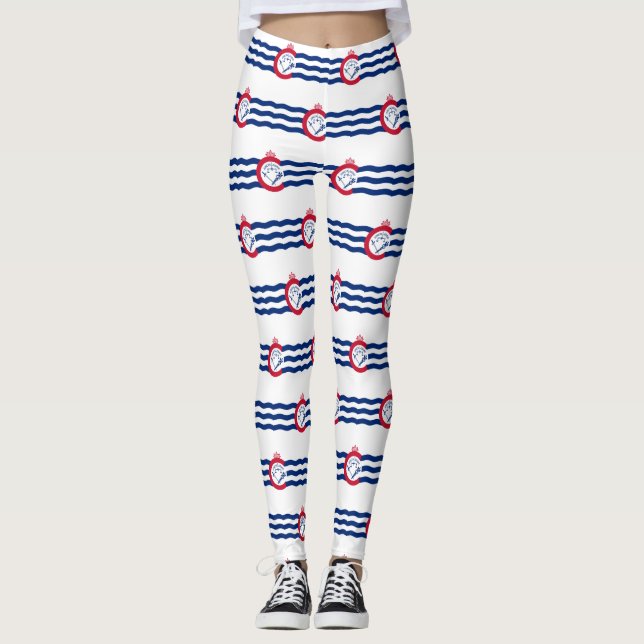 Flagge von Cincinnati, Ohio Leggings (Vorderseite)