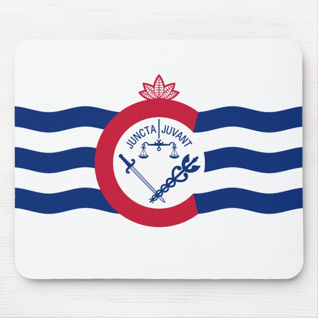 Flagge von Cincinnati, Ohio Mauspad (Vorne)