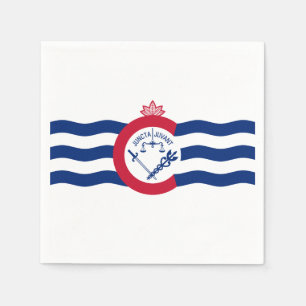 Flagge von Cincinnati, Ohio Napkins Serviette