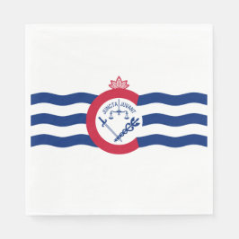 Flagge von Cincinnati (Ohio) Serviette