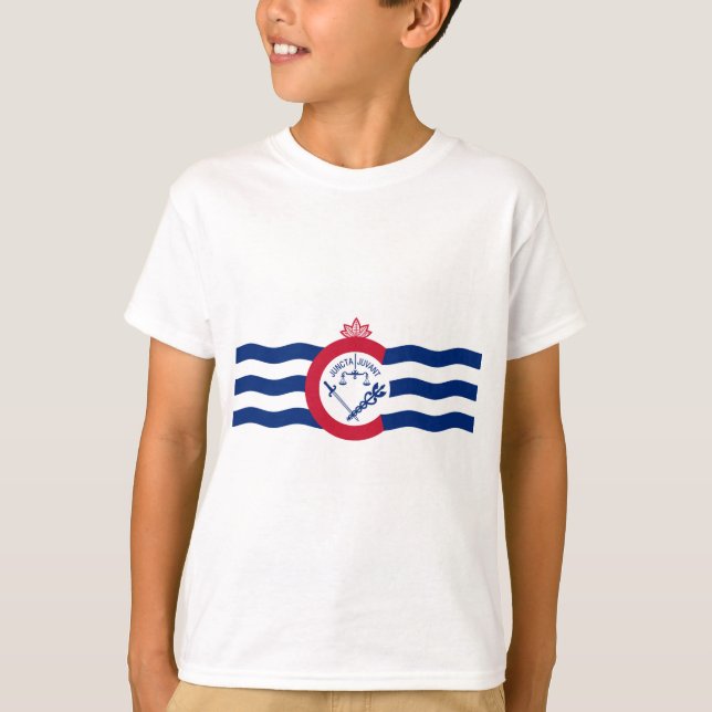 Flagge von Cincinnati (Ohio) T-Shirt (Vorderseite)