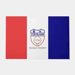 Flagge von Cleveland (Ohio) Fußmatte