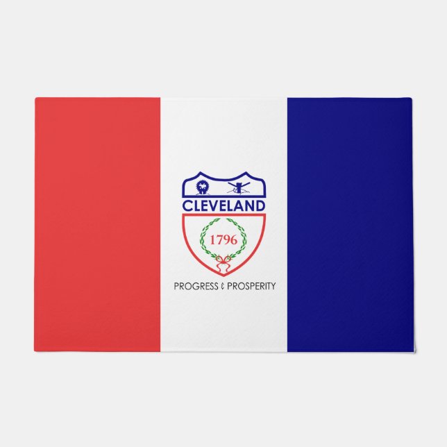 Flagge von Cleveland (Ohio) Fußmatte (Vorderseite)