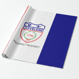 Flagge von Cleveland (Ohio) Geschenkpapier