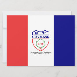 Flagge von Cleveland (Ohio) Karte