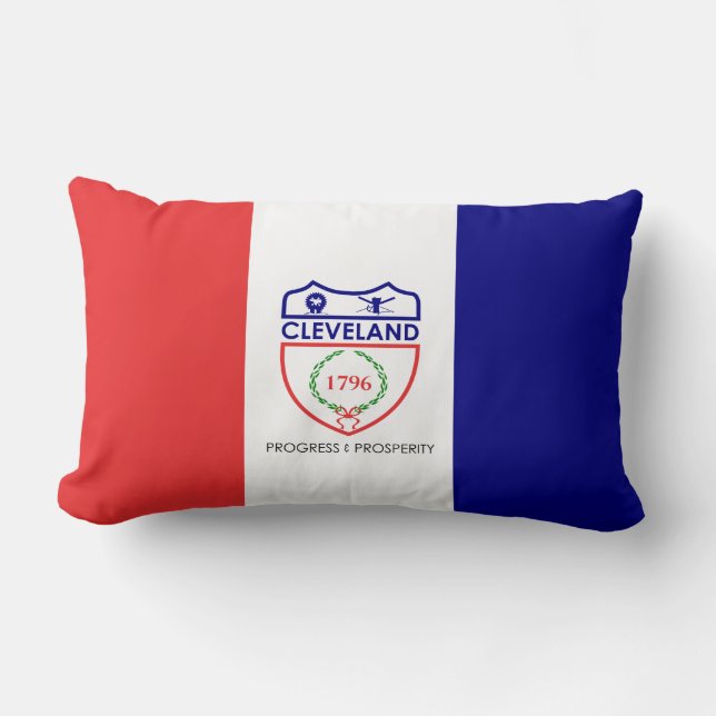 Flagge von Cleveland (Ohio) Lendenkissen (Vorderseite)