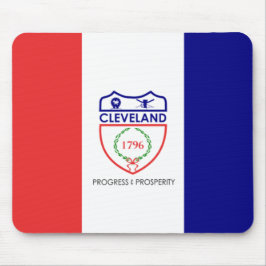 Flagge von Cleveland (Ohio) Mousepad