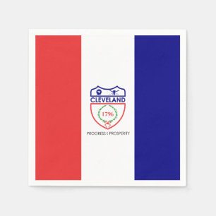 Flagge von Cleveland, Ohio Napkins Serviette