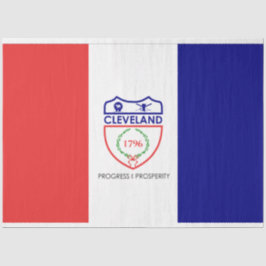 Flagge von Cleveland (Ohio) Seidenpapier