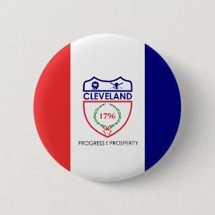 Flagge von Cleveland, Pinback Button