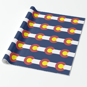 Flagge von Colorado Geschenkpapier
