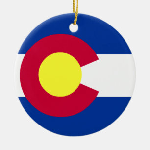 Flagge von Colorado Keramikornament