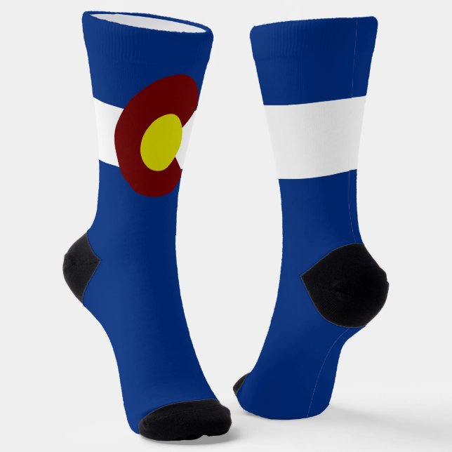 Flagge von Colorado Socken (Gewinkelt)