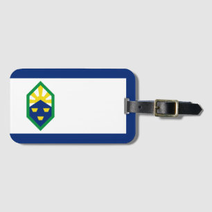 Flagge von Colorado Springs, Colorado Gepäckanhänger