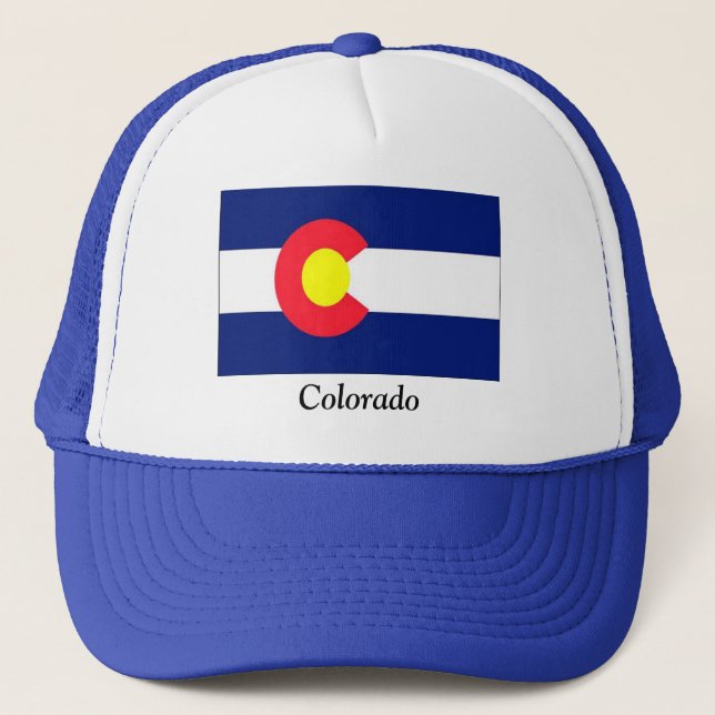 Flagge von Colorado Truckerkappe (Vorderseite)