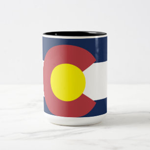 Flagge von Colorado Zweifarbige Tasse