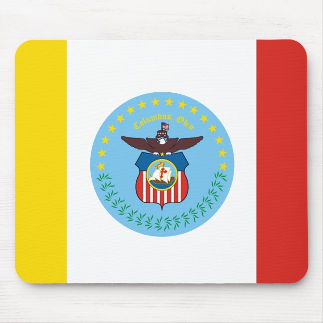Flagge von Columbus, Ohio-Maus-Pad Mousepad (Vorne)