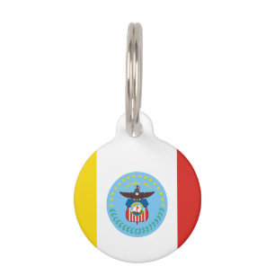 Flagge von Columbus, Ohio Pet ID Tag Haustiermarke