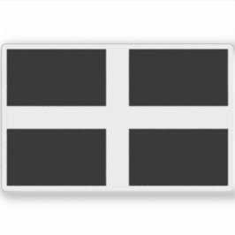 Flagge von Cornwall (bis 11. Jahrhundert unabhängi Aufkleber