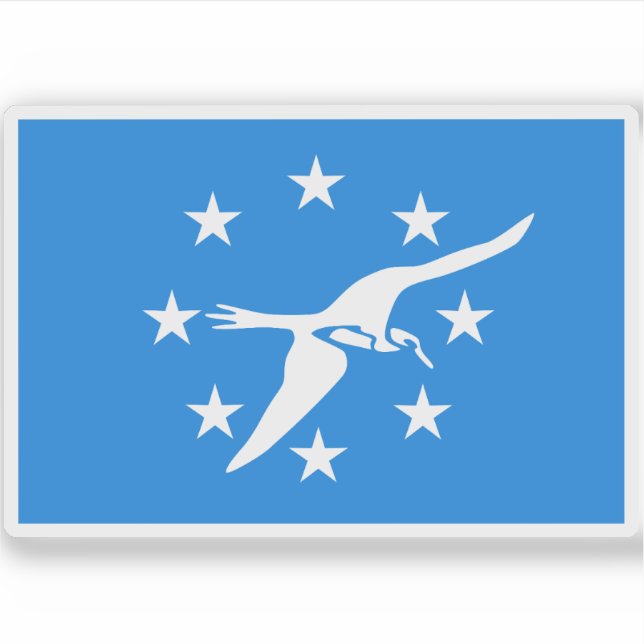 Flagge von Corpus Christi, Texas Aufkleber (Vorderseite)