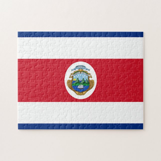 Flagge von Costa Rica Puzzle (Horizontal)