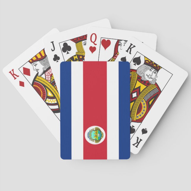 Flagge von Costa Rica Spielkarten (Rückseite)