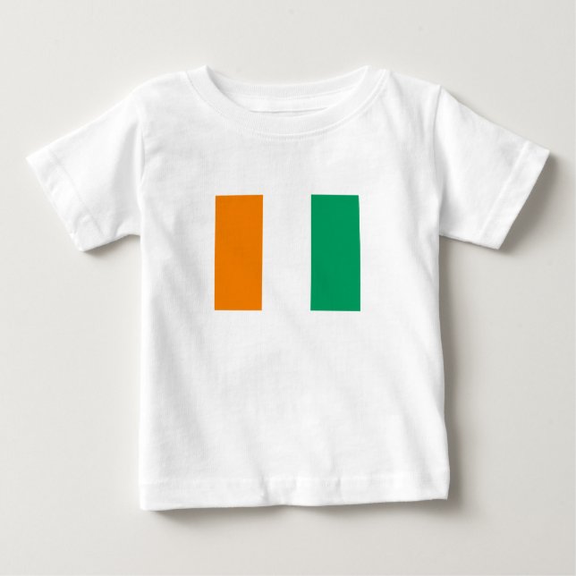 Flagge von Côte d'Ivoire Baby T-shirt (Vorderseite)
