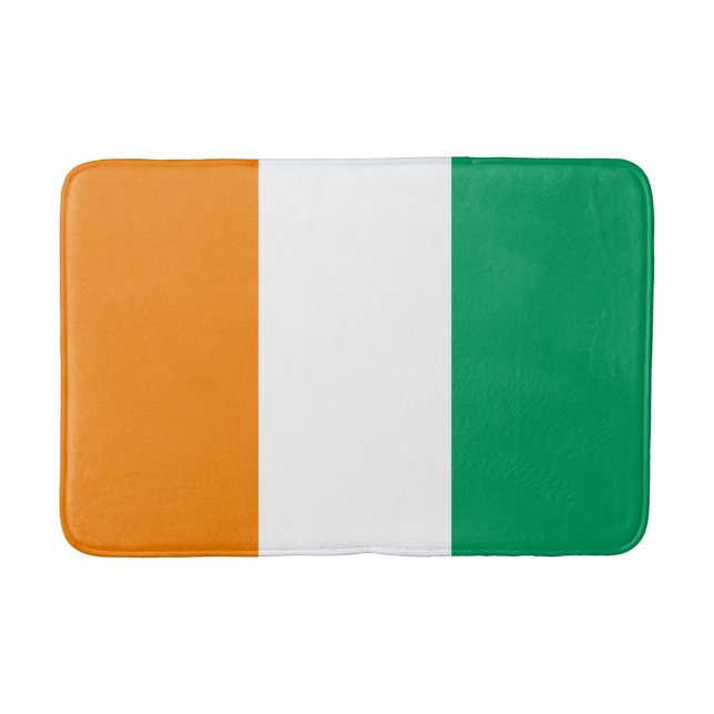 Flagge von Côte d'Ivoire Badematte (Vorderseite)