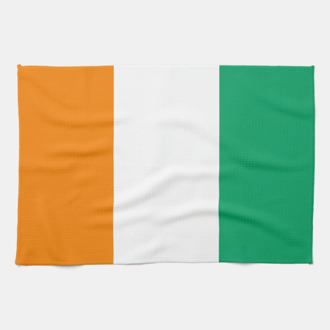 Flagge von Côte d'Ivoire - Drapeau de la Côte d'Iv Küchentuch (Horizontal)