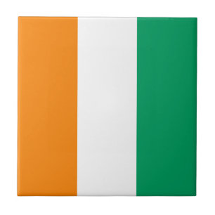 Flagge von Côte d'Ivoire Fliese