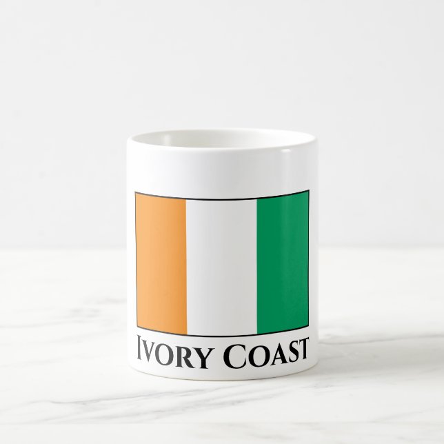 Flagge von Côte d'Ivoire Kaffeetasse (Mittel)