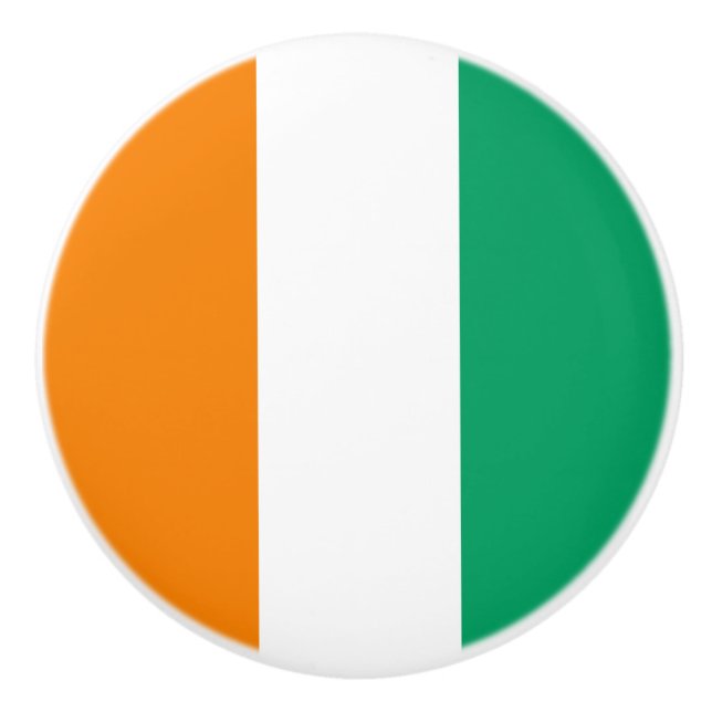 Flagge von Côte d'Ivoire Keramikknauf (Vorderseite)