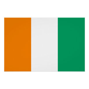 Flagge von Côte d'Ivoire Poster