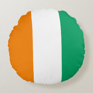 Flagge von Côte d'Ivoire Rundes Kissen