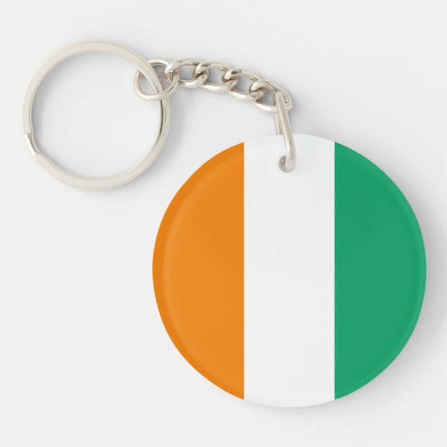 Flagge von Côte d'Ivoire Schlüsselanhänger (Vorderseite)
