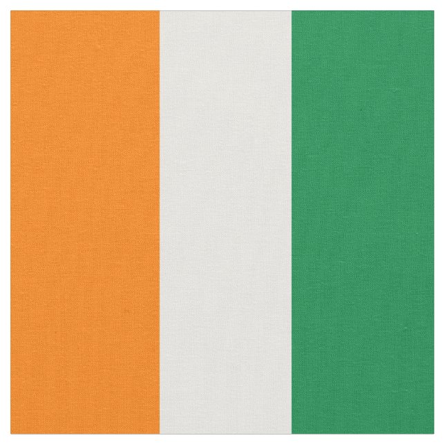 Flagge von Côte d'Ivoire Stoff (Nahaufnahme)